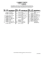 Preview for 2 page of Jenn-Air JFC2089HPR11 Parts List