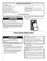 Preview for 2 page of Jenn-Air JFC2290VEP0 User Instructions