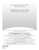 Jenn-Air JFFCC72EFS00 Use And Care Manual preview