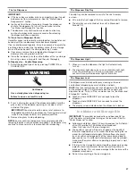 Предварительный просмотр 27 страницы Jenn-Air JFFCC72EFS00 Use And Care Manual