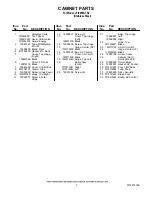 Предварительный просмотр 2 страницы Jenn-Air JFI2089ATS2 Parts List