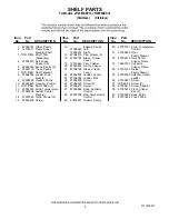 Preview for 6 page of Jenn-Air JFI2589AEP10 Parts List