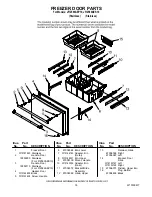 Preview for 16 page of Jenn-Air JFI2589AEP10 Parts List