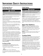 Preview for 3 page of Jenn-Air JGC8430BDB Use & Care Manual