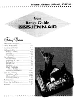 Jenn-Air JGR8750 User Manual preview