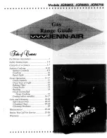 Jenn-Air JGR8855 User Manual preview