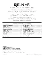 Preview for 1 page of Jenn-Air JGRP536WP Installation Instructions Manual