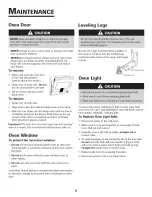 Preview for 9 page of Jenn-Air JGS8750BDS - Jenn-AirR Gas Slide-In Range Use And Care Manual