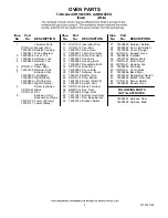 Preview for 2 page of Jenn-Air JGW8130DDB12 Parts List