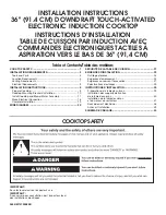 Jenn-Air JID4436ES Installation Instructions Manual preview