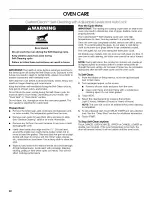 Preview for 22 page of Jenn-Air JJW2427WW00 Use & Care Manual