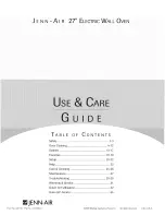 Preview for 1 page of Jenn-Air JJW8527DDB27 Use & Care Manual