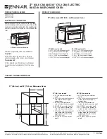 Jenn-Air JMC2127W Product Dimensions предпросмотр