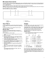 Preview for 3 page of Jenn-Air JMC2430LM Control Manual