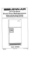 Preview for 1 page of Jenn-Air JRT1960 Use And Care Manual