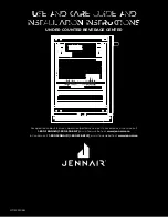 Jenn-Air JUBFL242HX Use And Care Manual And Installation Instructions предпросмотр