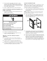 Предварительный просмотр 11 страницы Jenn-Air JUCFP242 Series Use And Care Manual And Installation Instructions