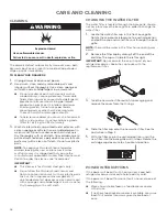 Предварительный просмотр 16 страницы Jenn-Air JUCFP242 Series Use And Care Manual And Installation Instructions