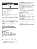 Preview for 9 page of Jenn-Air JUDFP242HM Use And Care Manual And Installation Instructions