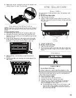 Предварительный просмотр 11 страницы Jenn-Air JUW24FLEC Use & Care Manual