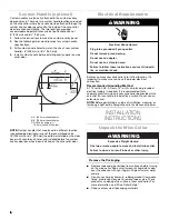 Предварительный просмотр 6 страницы Jenn-Air JUW24FLECX Use & Care Manual