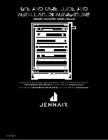 Preview for 1 page of Jenn-Air JUWFL242HM Use And Care Manual And Installation Instructions