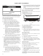 Preview for 14 page of Jenn-Air JUWFL242HX Use And Care Manual And Installation Instructions