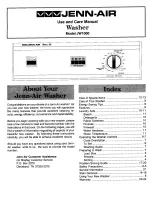 Предварительный просмотр 1 страницы Jenn-Air JW1000 Use And Care Manual