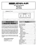 Предварительный просмотр 1 страницы Jenn-Air JW3000 Use And Care Manual