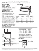 Jenn-Air JWD2030W Product Dimensions preview