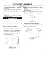 Предварительный просмотр 7 страницы Jenn-Air JXW6030WR0 Installation Instructions And Use & Care Manual