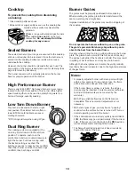 Preview for 14 page of Jenn-Air Pro-Style JGS8860BDP Use & Care Manual