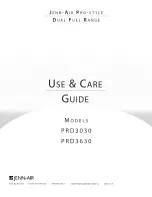 Jenn-Air Pro-Style PRD3030 Use & Care Manual preview