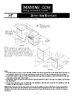 Предварительный просмотр 2 страницы Jenn-Air Range Installation Manual