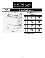 Предварительный просмотр 3 страницы Jenn-Air Range Installation Manual