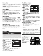 Preview for 21 page of Jenn-Air SLIDE-IN RANGE Use & Care Manual