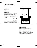 Preview for 4 page of Jenn-Air UNDER COUNTER REFREGERATOR Owner'S Manual