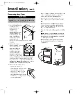 Preview for 6 page of Jenn-Air UNDER COUNTER REFREGERATOR Owner'S Manual