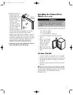 Preview for 7 page of Jenn-Air UNDER COUNTER REFREGERATOR Owner'S Manual