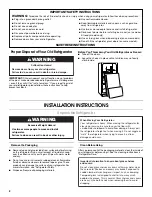 Предварительный просмотр 2 страницы Jenn-Air W10276070A User Instructions