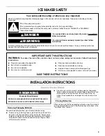 Preview for 3 page of Jenn-Air W10282142B Use & Care Manual