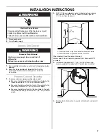 Preview for 7 page of Jenn-Air W10300219A Installation Instructions Manual