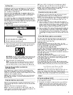 Preview for 9 page of Jenn-Air W10303988A Use And Care Manual