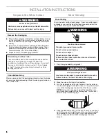 Preview for 6 page of Jenn-Air W10741580A Use & Care Manual