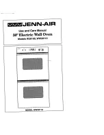 Jenn-Air W30100 Use And Care Manual preview