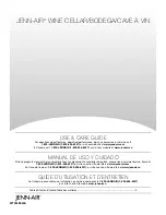 Jenn-Air WINE CELLAR/BODEGA Use & Care Manual preview