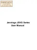 Jennings JSVG Series User Manual preview