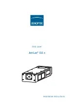 Jenoptik JenLas D2 Series Installation Instructions Manual предпросмотр