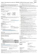 Jenoptik PROGRES GRYPHAX Series Safety & Operating Instructions preview