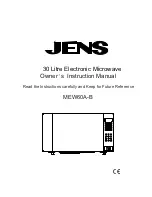 Jens MEW60A-B Owner'S Instruction Manual предпросмотр